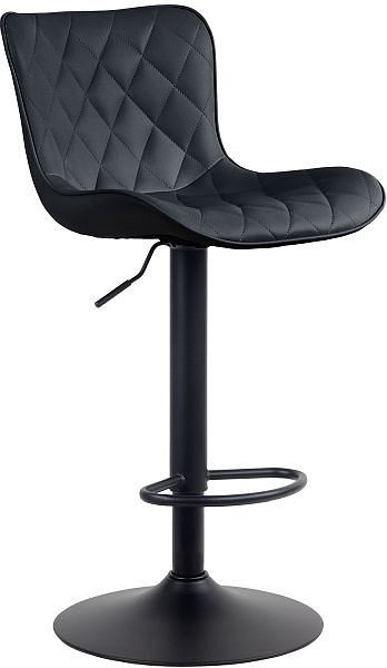 CLP Barhocker Emma Kunstleder, schwarz, 321019, 4251756479992