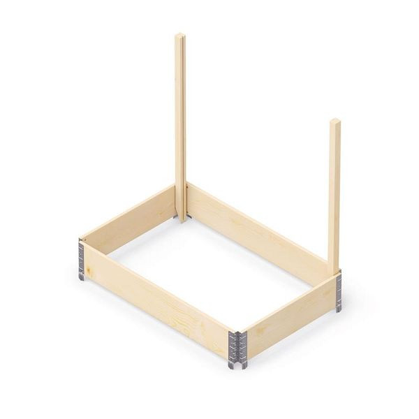 upyard Halterung für Rankgitter, Set von 2 Stück, Farbe natur, 160RANKPFNAT