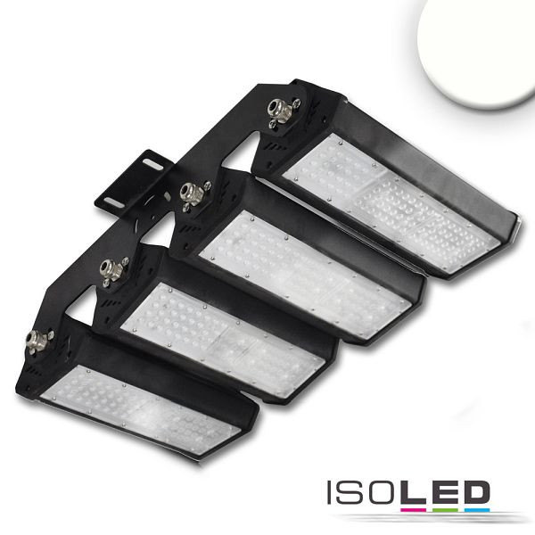 ISOLED LED Fluter/Hallenleuchte LN 4x 50W, 30x70°, IK10, IP65, 1-10V dimmbar, neutralweiß, 113749