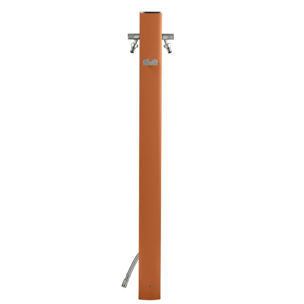Aquapoint Totem terracotta Wasserzapfstelle Premium als Gartenstele aus Aluminium, 73407T