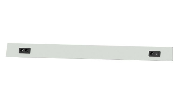 Ulmia Energiekanal Systemaufbau, Achsmaß 1941 mm, 1 x Schukosteckdose 230V 16A 2-polig, 2 x USB Lader, 999.207.0494, 4014641733230