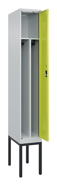 C+P Spind Evolo PLUS, Gestell, 1 Abteile, 2120x300x500mm, 7035/0024, Verschluss Zylinderschloss, 0490307-10F S10042