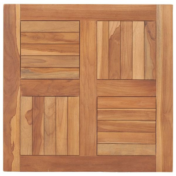 vidaXL Tischplatte Massivholz Teak 60×60×2,5 cm, 48988
