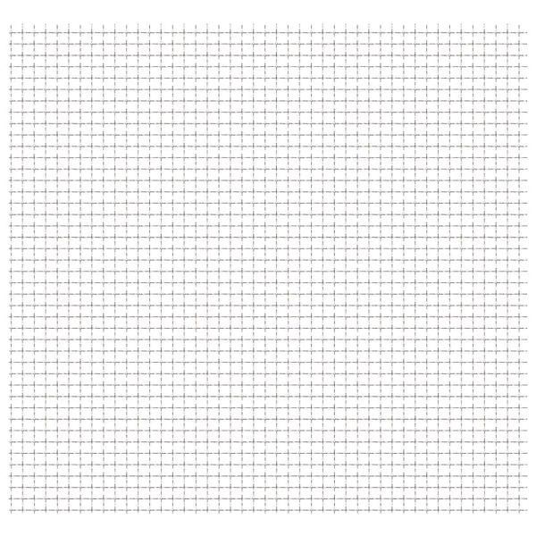 vidaXL Wellengitter Edelstahl 50x50 cm 31x31x3 mm, 142290