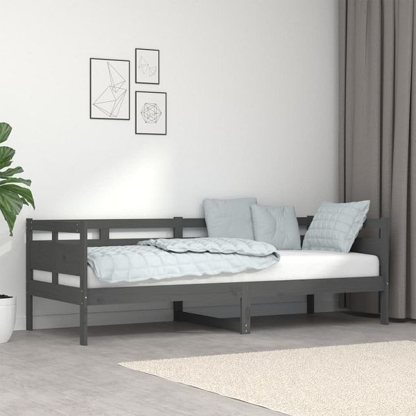 vidaXL Tagesbett Grau Massivholz Kiefer 80x200 cm, 820304
