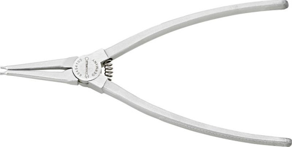 STAHLWILLE Sicherungsringzange für Außenringe, Länge 140mm Kopf verchromt Griffe verchromt, kariert, Gr. A 0, 65454100