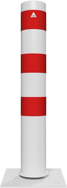 Schake Neigbarer Pfosten Ø152,4x2,9mm Gesamtlänge: 1000mm, feuerverzinkt und weiß beschichtet, 401530NB