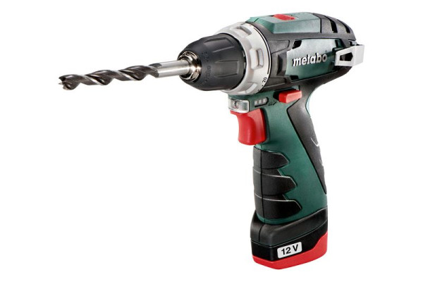 metabo Akku-Bohrschrauber PowerMaxx BS Basic Kunststoffkoffer, 600080500