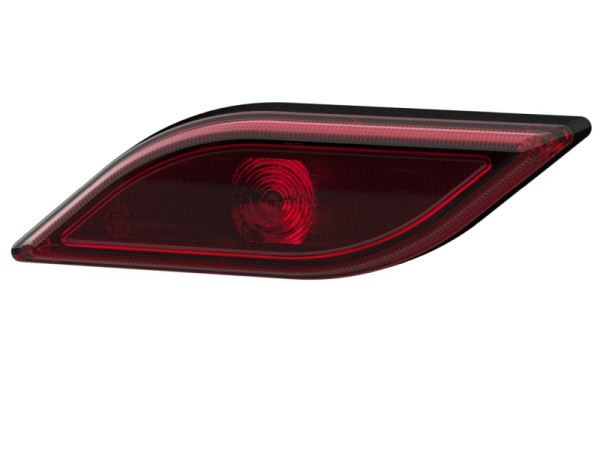 HELLA Schlussleuchte, Shapeline Style Small, LED, 24/12V, geschraubt, Lichtscheibenfarbe: rot, Kabel: 250mm, hinten links, 2SA 013 324-311