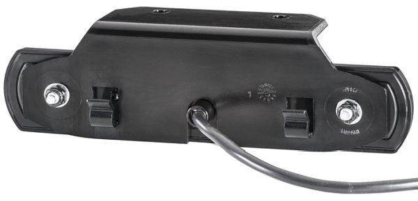 HELLA Seitenmarkierungsleuchte, Shapeline Tech, LED, 24/12V, SAE/ADR/GGVS, Lichtscheibenfarbe: gelb, 2-polig, rechts/links, 2PS 013 300-747