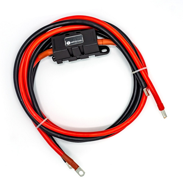WATTSTUNDE 25mm² Anschlusskabel BAKA25-FH 100cm mit ANM Hochlast Sicherungshalter, 400-25100