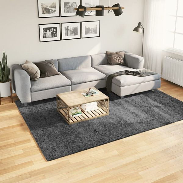 vidaXL Teppich OVIEDO Kurzflor Anthrazit 200x280 cm, 375473