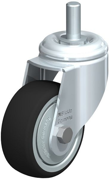 Blickle LKRA-PATH 80K-FK-GS12 Apparate-Lenkrolle mit Gewindestift, Thermoplastisches Polyurethan, Grau, 848711