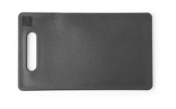 Hendi Schneidbrett mit Griff, LxBxH: 250x150x10 mm, Schwarz, 826478