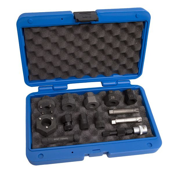 Stahlmaxx Lichtmaschinen-Steckschlüssel-Satz zur De-/Montage der Freilauf-Riemenscheibe, XXL-121236