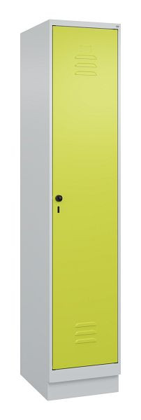 C+P Umkleidespind Classic PLUS, Sockel, 1950x400x500mm, 7035/0024, Drehriegel, 080020-12 S10010