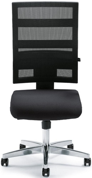 Deskin Bürostuhl ecoNet ohne Armlehnen, Schwarz/Anthrazit, 600 x 590 x 1140 mm, 281367