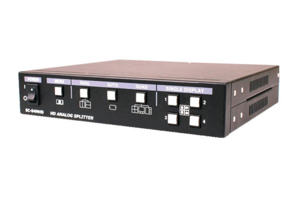 SeeEyes Quad Splitter, 1920x1080, FBAS, AHD, TVI, CVI Eingang / FBAS, HDMI, VGA Ausgang, SC-04MHD