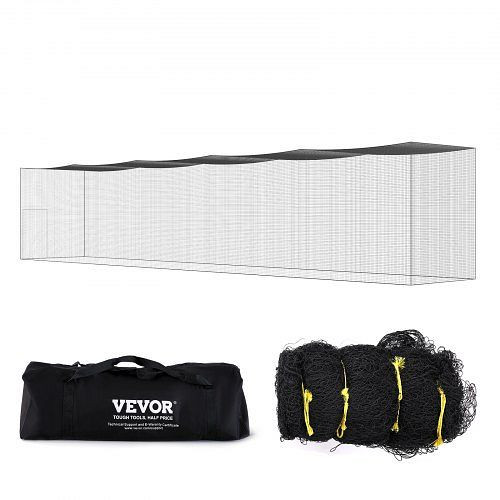 VEVOR Baseball Softball Netz PE-Pitching-Schlagnetz 70 Fuß Schwarz, ZYW70YC00000EYEXCV0