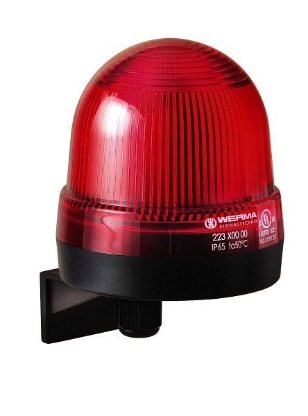 WERMA Blitzleuchte Wandmontage 24VDC 105 x 75 mm RD- rot, 225.100.55
