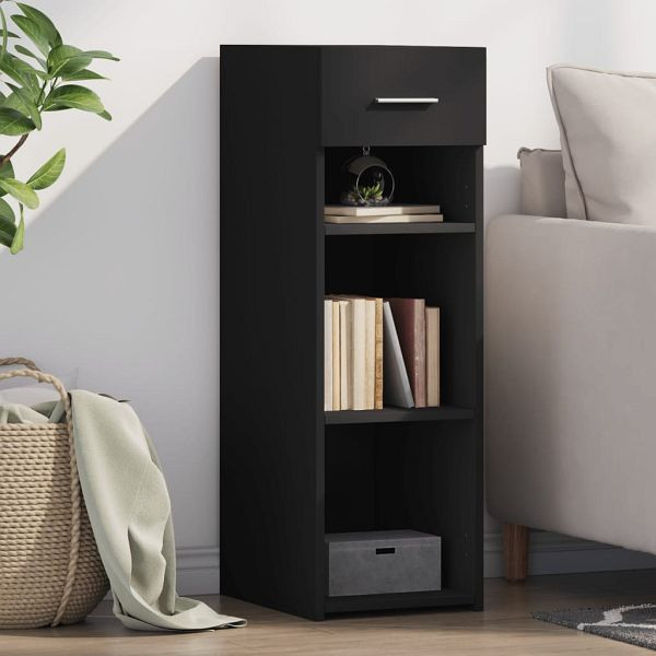 vidaXL Sideboard Schwarz 30x42,5x93 cm Holzwerkstoff, 846307