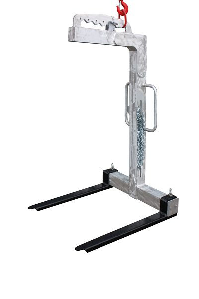 Eichinger Ladegabel 1056 A.2, 1500 kg, Tragring zum manuellen Gewichtsausgleich, Verstellbare Gabelzinken, Aluminium, 10560200004000