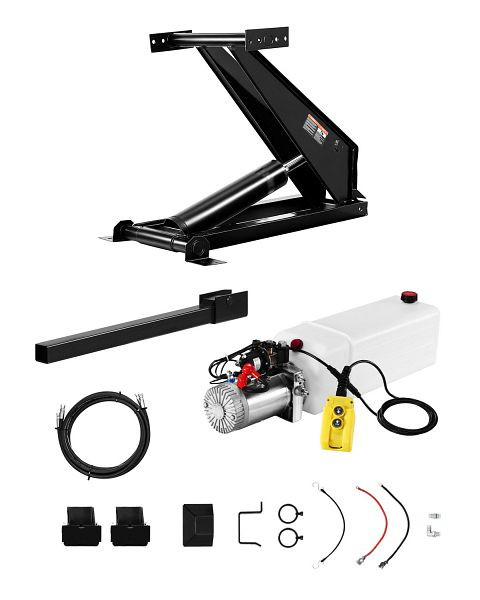 VEVOR Hydraulischer Scherenhebesatz, 10t Hydraulischer Kippliftsatz Kippanhänger, YYZXSJTJDYXYISBZHV9