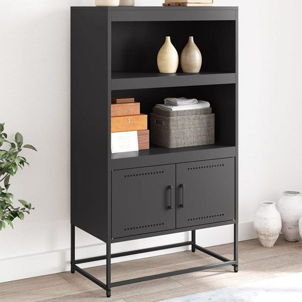 vidaXL Highboard Schwarz 68,5x38,5x123,5 cm Stahl, 846500