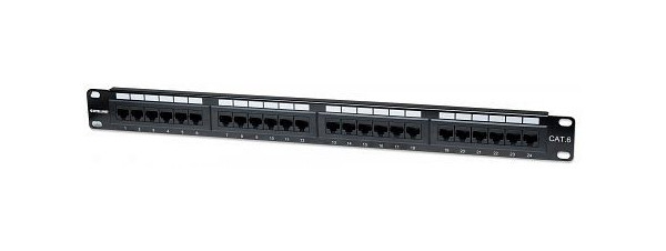 INTELLINET 24-Port Cat6 Patchpanel, UTP, 1 HE, 520959