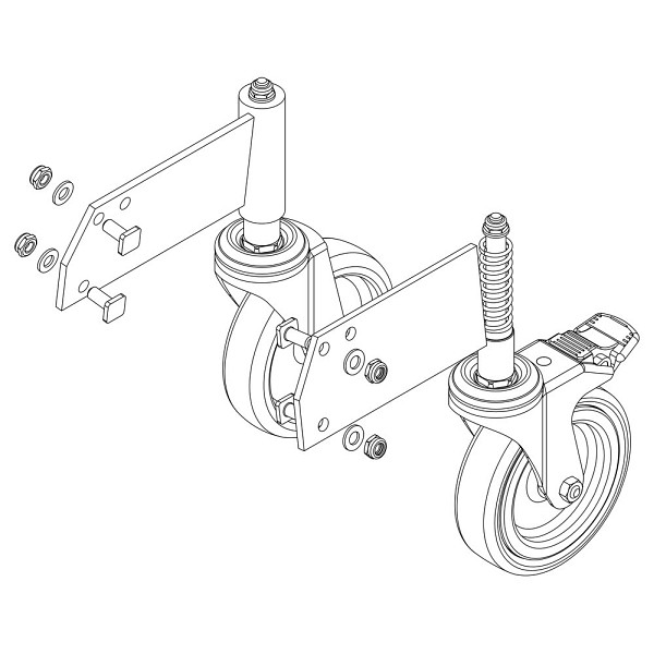 Munk Günzburger Steigtechnik Rollensatz, 800035, 4031405954632