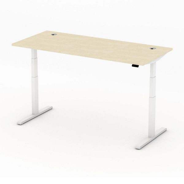 Deskin Höhenverstellbarer Schreibtisch PRO MULTI MODUL, Ahorndekor, B 1800 x T 800 x H 640-1250mm, 360296