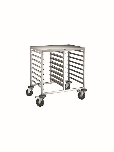 B.PRO RWRA 852 Regalwagen aus rostfreiem Edelstahl mit stahlverzinkten Rollen, 572929