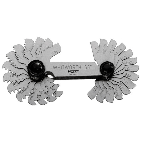 Vogel Germany Gewindeschablone, 0.25 - 6.00 mm, 24 Blätter, 471009