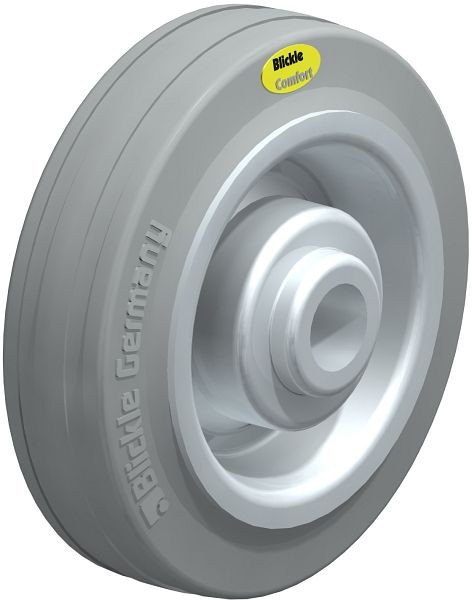 Blickle RD 100/15R-VLI Rad aus Zweikomponenten-Vollgummi, Grau, 94276