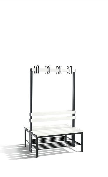 C+P Garderobenbank doppelseitig Basic, H1650xB1000xT750mm, 8050-210 S10026
