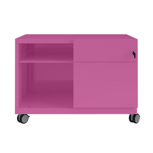 Bisley Caddy Note™, Schubladen und Ziehgriff rechts, 681 fuchsia, CADM08RH681