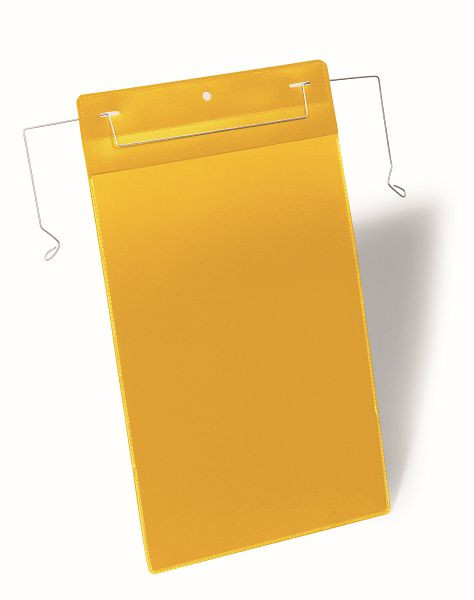 DURABLE Drahtbügeltasche, Gelb, A4 hoch, VE: 50 Stück, 175304