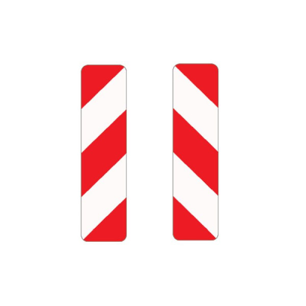 Stein HGS Leitbake, doppelseitig, links/rechtsweisend, 250 x 1000 mm, Flachform 3 mm, RA2, 605-40-123