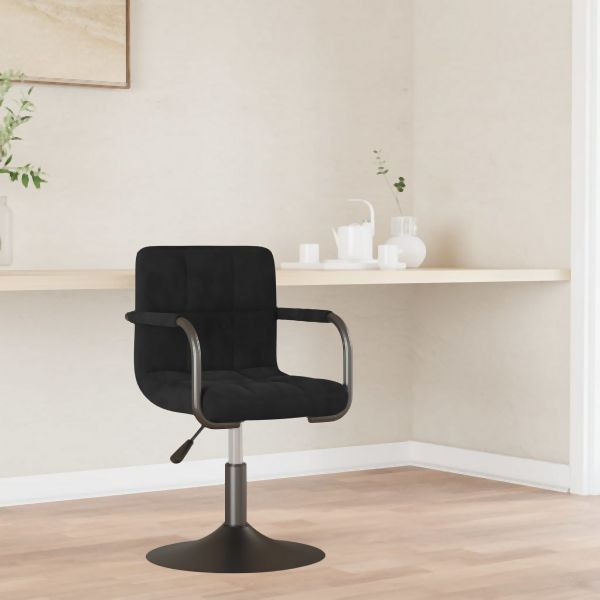vidaXL Esszimmerstuhl Schwarz Samt, elegant, zeitloses Design, 3087938