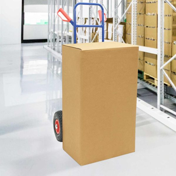 vidaXL Handwagen Blau und Rot 49,5 x 53 x 114 cm Stahl, 4019016