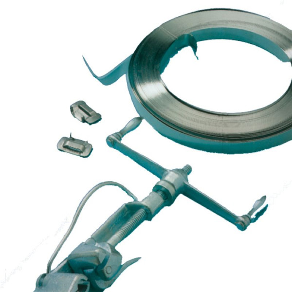 Stein HGS Zubehör für Bandschellenbefestigung, Klammern aus Edelstahl, Karton á 100 Stück, 12649