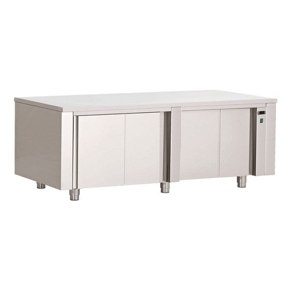 Gastro-Inox Wärmeschrank aus Edelstahl, 1800(L)x600(T)x880(H)mm, 304.035