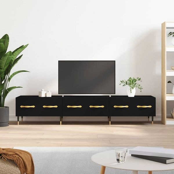 vidaXL TV-Schrank Schwarz 150x36x30 cm Holzwerkstoff, 829133