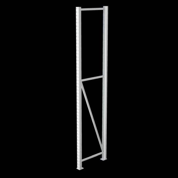 BITO Stützrahmen FlexSet /F3 2504x600 2 Fußplatten ohne Dübel montiert U-Bl verzinkt, C0060-0032