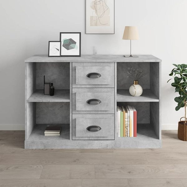 vidaXL Sideboard Betongrau 104,5x35,5x67,5 cm Holzwerkstoff, 816236