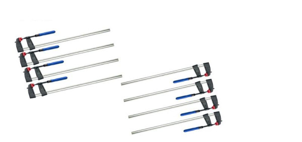 VaGo-Tools Schraubzwinge 1000 x 120 mm Klemmzwinge Schnellspannzwinge Zwingen, VE: 8 Stück, 200-008x8_hv