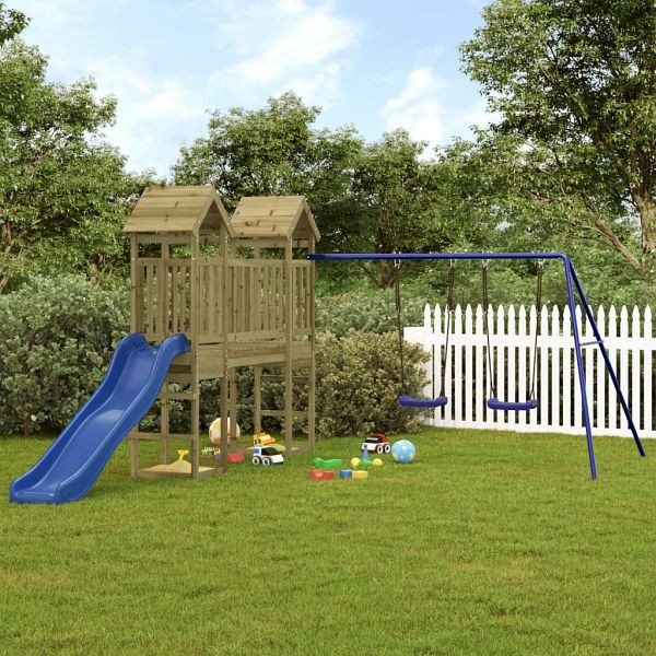 vidaXL Spielturm Imprägniertes Kiefernholz, 3155827, 8720845756598