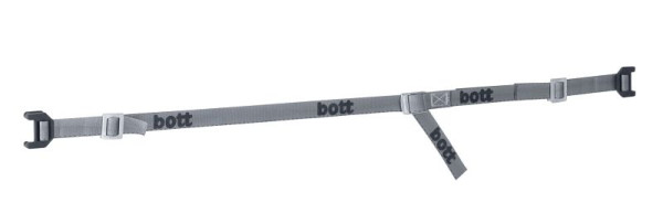 bott perfo Zurrgurt mit Kunststoffhaken BxH: 2500(500) x 25 mm, anthrazit, 62626043.19V