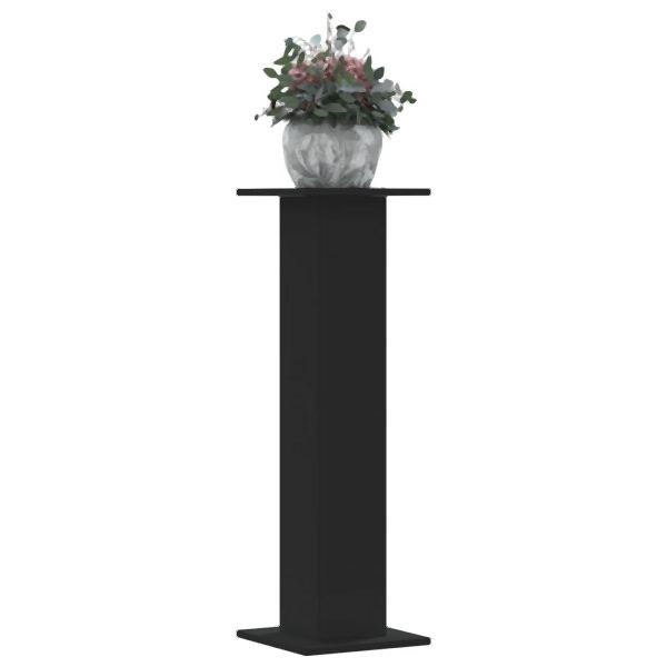 vidaXL Pflanzenständer 2 Stk. Schwarz 30x30x95 cm Holzwerkstoff, 3307874