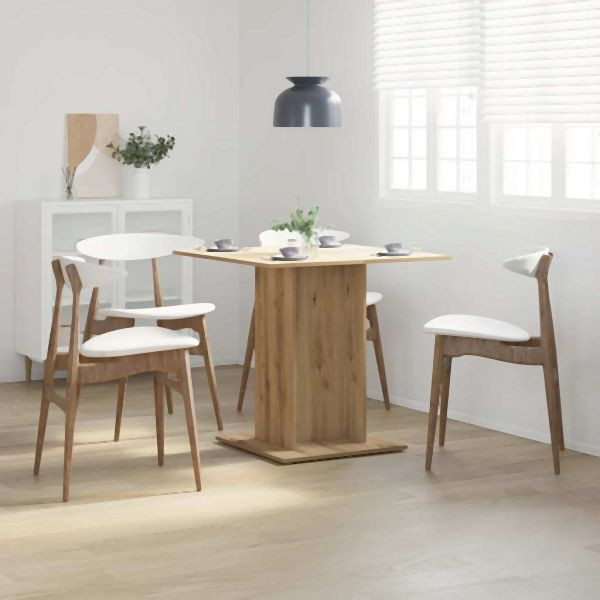 vidaXL Esstisch Artisan-Eiche 80x80x75 cm Holzwerkstoff, 855811